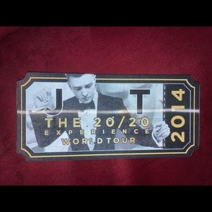 Justin Timberlake VIP Commemorative from August 2014
